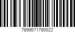 Código de barras (EAN, GTIN, SKU, ISBN): '7898671790022'