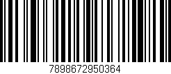 Código de barras (EAN, GTIN, SKU, ISBN): '7898672950364'