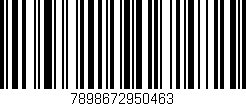 Código de barras (EAN, GTIN, SKU, ISBN): '7898672950463'