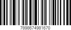 Código de barras (EAN, GTIN, SKU, ISBN): '7898674981670'