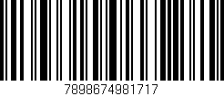 Código de barras (EAN, GTIN, SKU, ISBN): '7898674981717'