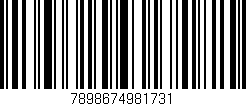 Código de barras (EAN, GTIN, SKU, ISBN): '7898674981731'