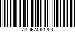 Código de barras (EAN, GTIN, SKU, ISBN): '7898674981786'