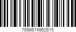 Código de barras (EAN, GTIN, SKU, ISBN): '7898674982615'