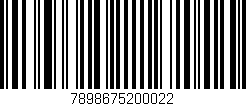 Código de barras (EAN, GTIN, SKU, ISBN): '7898675200022'