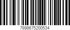 Código de barras (EAN, GTIN, SKU, ISBN): '7898675200534'