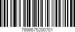 Código de barras (EAN, GTIN, SKU, ISBN): '7898675200701'