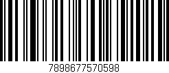 Código de barras (EAN, GTIN, SKU, ISBN): '7898677570598'