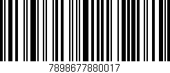 Código de barras (EAN, GTIN, SKU, ISBN): '7898677880017'