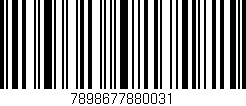 Código de barras (EAN, GTIN, SKU, ISBN): '7898677880031'