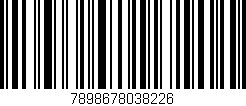 Código de barras (EAN, GTIN, SKU, ISBN): '7898678038226'