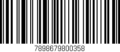Código de barras (EAN, GTIN, SKU, ISBN): '7898679800358'