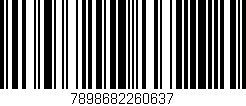 Código de barras (EAN, GTIN, SKU, ISBN): '7898682260637'