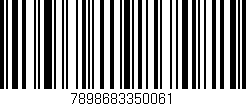 Código de barras (EAN, GTIN, SKU, ISBN): '7898683350061'