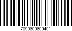 Código de barras (EAN, GTIN, SKU, ISBN): '7898683600401'
