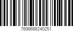 Código de barras (EAN, GTIN, SKU, ISBN): '7898688240251'