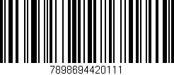 Código de barras (EAN, GTIN, SKU, ISBN): '7898694420111'