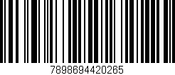 Código de barras (EAN, GTIN, SKU, ISBN): '7898694420265'