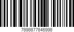 Código de barras (EAN, GTIN, SKU, ISBN): '7898877846998'
