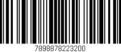 Código de barras (EAN, GTIN, SKU, ISBN): '7898878223200'