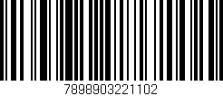 Código de barras (EAN, GTIN, SKU, ISBN): '7898903221102'