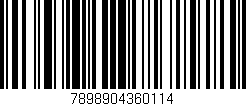 Código de barras (EAN, GTIN, SKU, ISBN): '7898904360114'