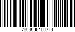 Código de barras (EAN, GTIN, SKU, ISBN): '7898908100778'