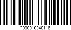 Código de barras (EAN, GTIN, SKU, ISBN): '7898910040116'
