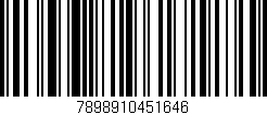 Código de barras (EAN, GTIN, SKU, ISBN): '7898910451646'