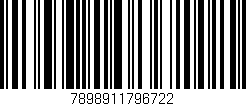 Código de barras (EAN, GTIN, SKU, ISBN): '7898911796722'