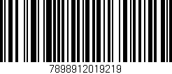 Código de barras (EAN, GTIN, SKU, ISBN): '7898912019219'