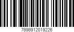 Código de barras (EAN, GTIN, SKU, ISBN): '7898912019226'