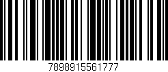Código de barras (EAN, GTIN, SKU, ISBN): '7898915561777'