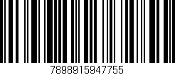 Código de barras (EAN, GTIN, SKU, ISBN): '7898915947755'