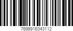 Código de barras (EAN, GTIN, SKU, ISBN): '7898916343112'