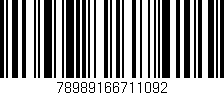 Código de barras (EAN, GTIN, SKU, ISBN): '78989166711092'
