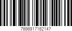 Código de barras (EAN, GTIN, SKU, ISBN): '7898917182147'