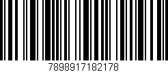 Código de barras (EAN, GTIN, SKU, ISBN): '7898917182178'