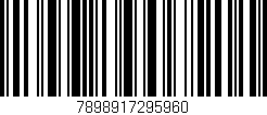 Código de barras (EAN, GTIN, SKU, ISBN): '7898917295960'