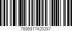Código de barras (EAN, GTIN, SKU, ISBN): '7898917420287'