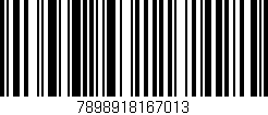 Código de barras (EAN, GTIN, SKU, ISBN): '7898918167013'