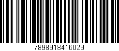 Código de barras (EAN, GTIN, SKU, ISBN): '7898918416029'