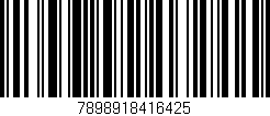 Código de barras (EAN, GTIN, SKU, ISBN): '7898918416425'