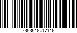 Código de barras (EAN, GTIN, SKU, ISBN): '7898918417118'