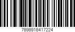 Código de barras (EAN, GTIN, SKU, ISBN): '7898918417224'