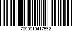Código de barras (EAN, GTIN, SKU, ISBN): '7898918417552'