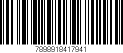 Código de barras (EAN, GTIN, SKU, ISBN): '7898918417941'