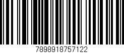 Código de barras (EAN, GTIN, SKU, ISBN): '7898918757122'