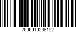 Código de barras (EAN, GTIN, SKU, ISBN): '7898919386192'