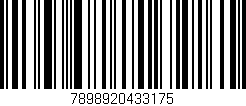Código de barras (EAN, GTIN, SKU, ISBN): '7898920433175'